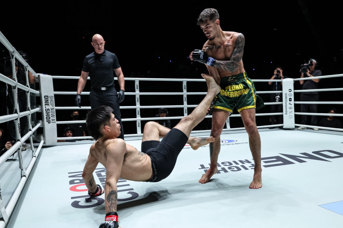 Pedro Dantas puts Hector Almonacid on the canvas at ONE Fight Night 47