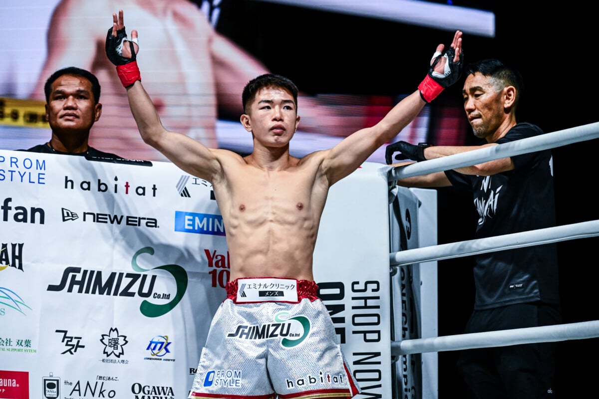 Ryuya Okuwaki moments before his clash with Chokdee Maxjandee at ONE SAMURAI 3