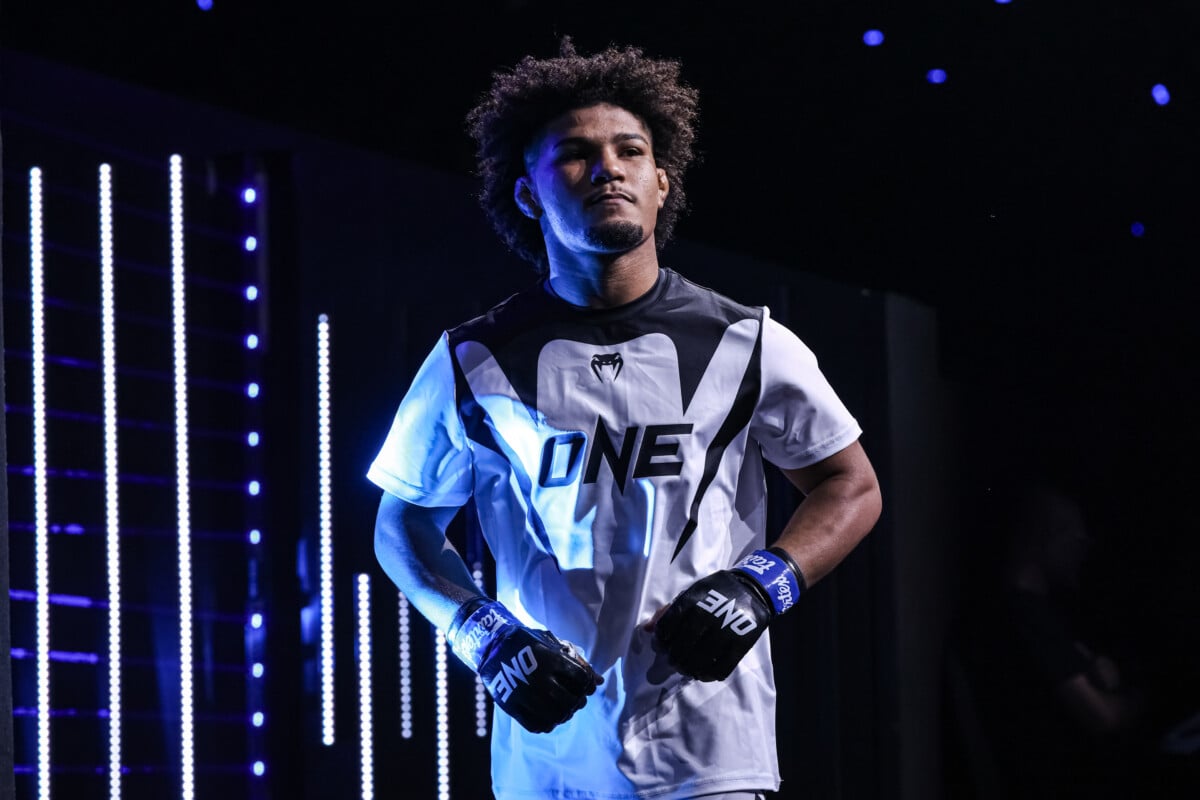 Antonio Cesar heads to the ring to fight Joshua Perreira at ONE Fight Night 48