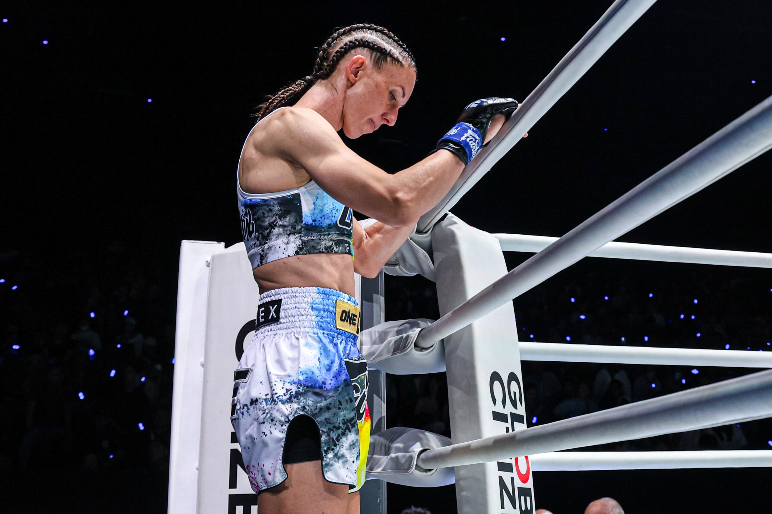 Aline Seiberth enters the ring at The Inner Circle 33.
