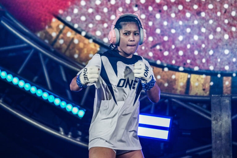 Jihin Radzuan makes her walk into the Circle at ONE SAMURAI 4.