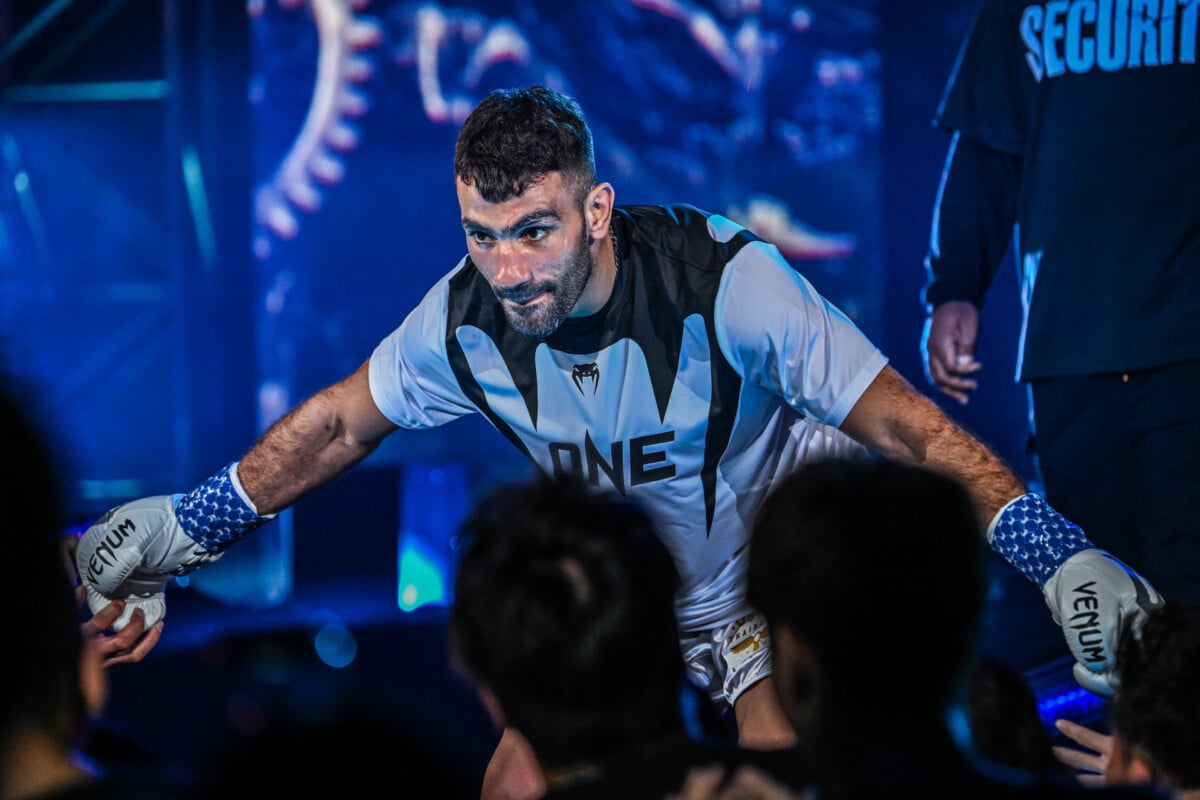 Mohammad Siasarani makes his walk into the Circle at ONE SAMURAI 4.