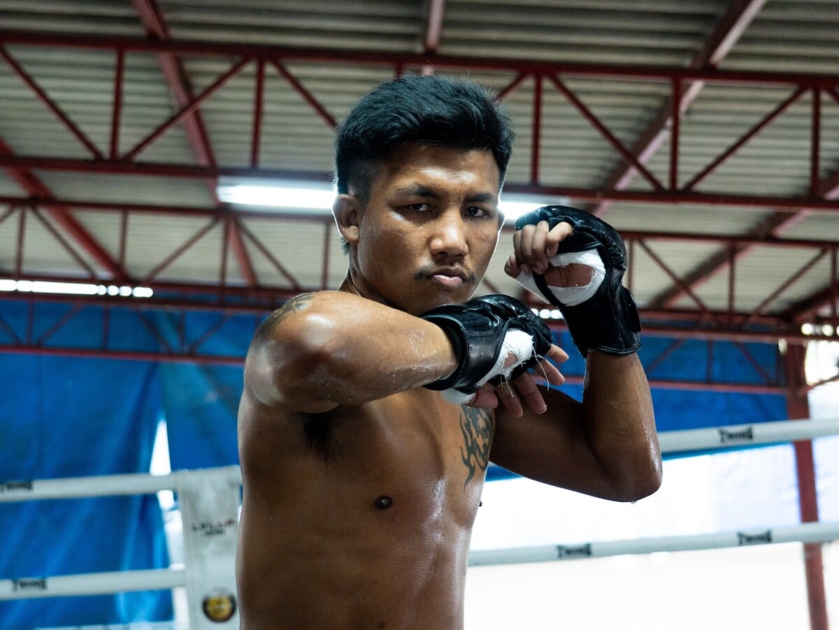 Rodtang Jitmuangnon during an open workout in Nonthaburi ahead of The Inner Circle 38.