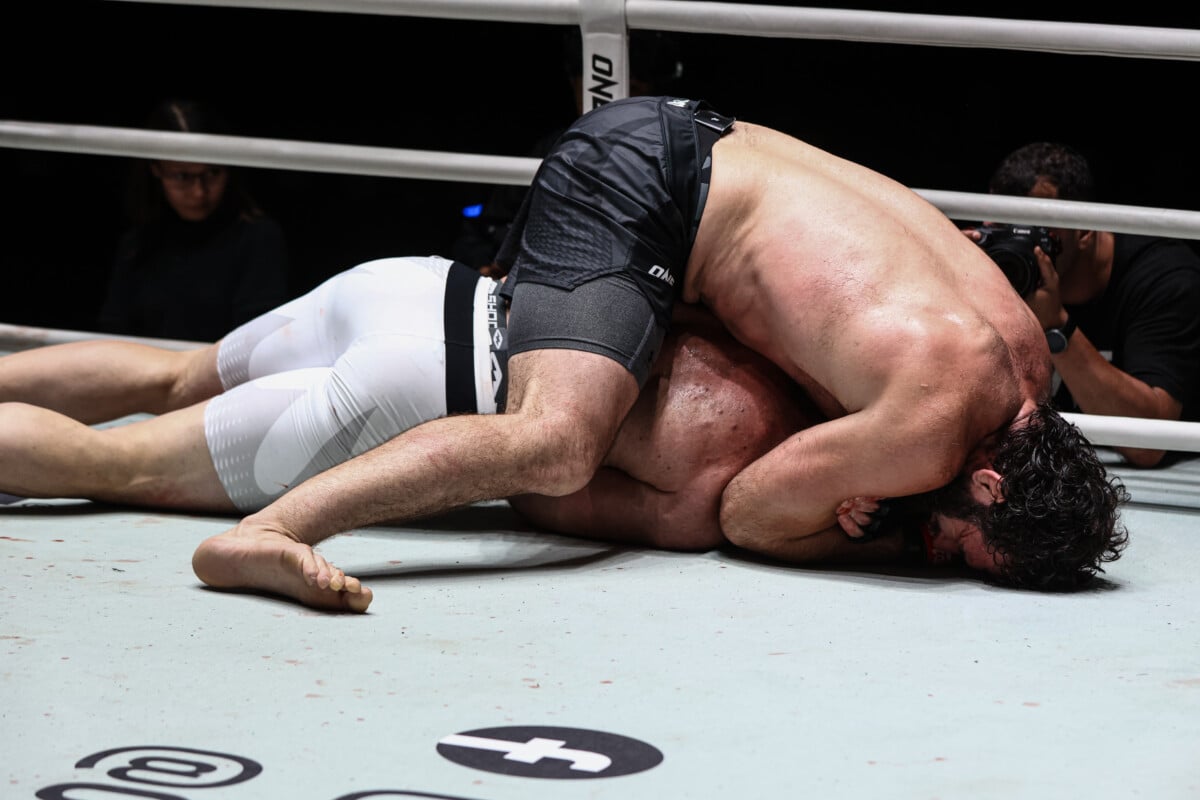 Shamil Erdogan secures a rear-naked choke over Paul Elliott at ONE Fight Night 48