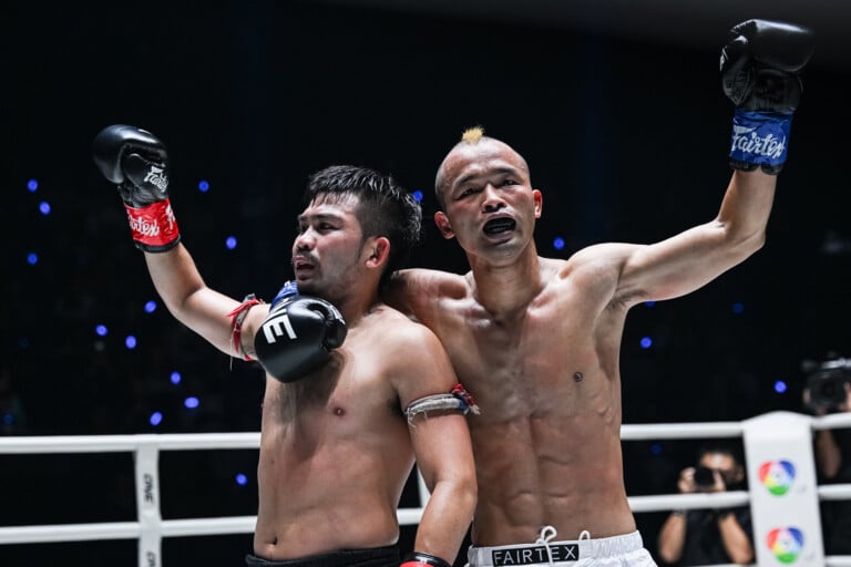 Wang Junguang and Prajanchai Pongsuphan PK show sportsmanship at The Inner Circle 35