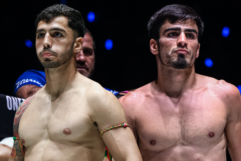 A side-by-side image of Parham Gheirati and Elbrus Osmanov