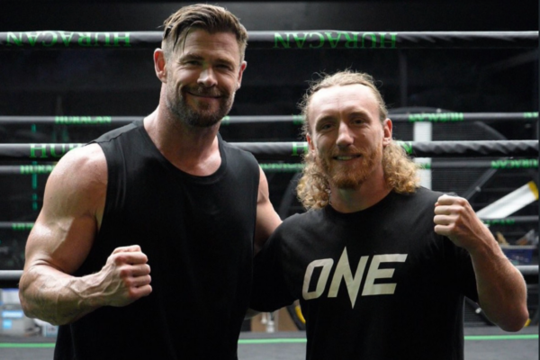 Chris Hemsworth and Ben Woolliss shared the mats in Krabi, Thailand.