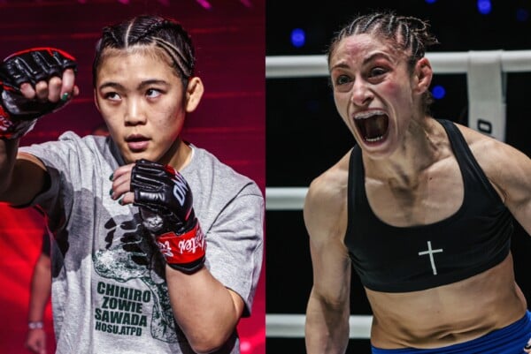 Chihiro Sawada and Anastasia Nikolakakos lock horns in a World Title duel at ONE SAMURAI 6.