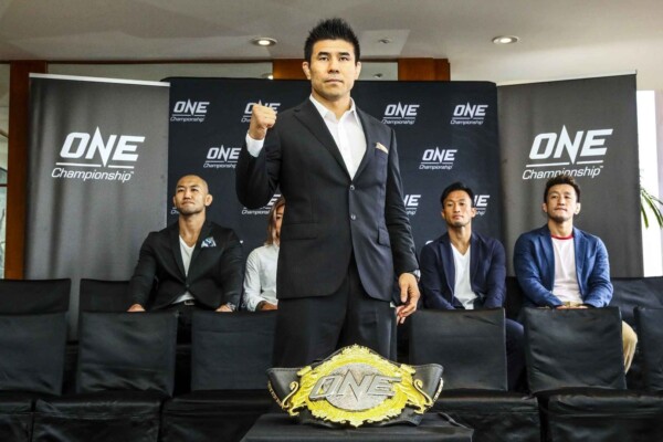 Takasuke Kume at the ONE CENTURY media day in TOkyo
