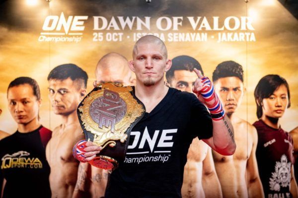 ONE Welterweight World Champion Zebaztian Kadestam at the ONE DAWN OF VALOR open workout