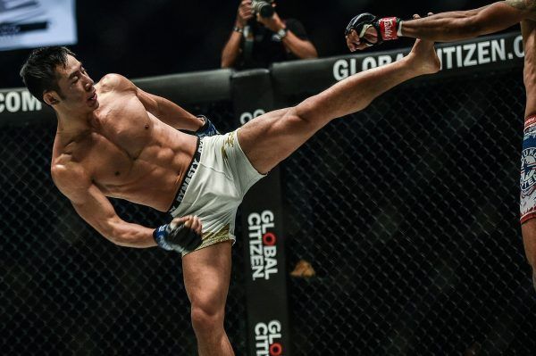Jeff Chan from MMAShredded kicks Radeem Rahman at ONE KING OF THE JUNGLE