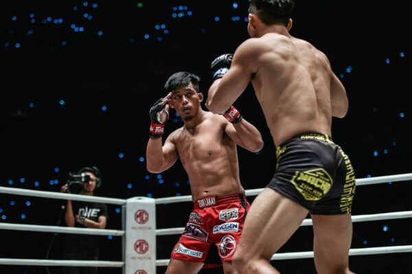 Honorio "The Rock" Banario looks for an opening at ONE: DAWN OF HEROES