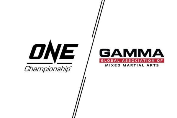 Logos for ONE Championship and the Global Association Of Mixed Martial Arts
