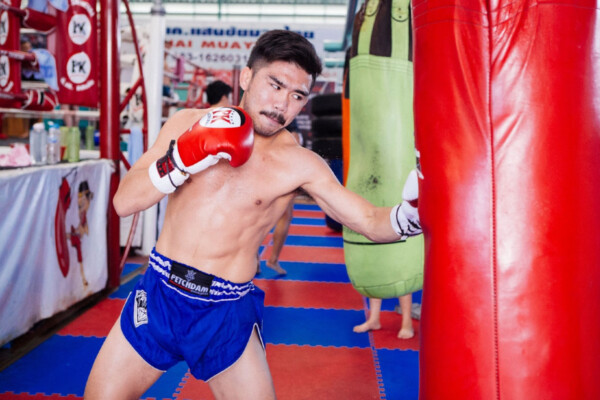 Prajanchai trains at PK Saenchai MuayThaiGym in Thailand