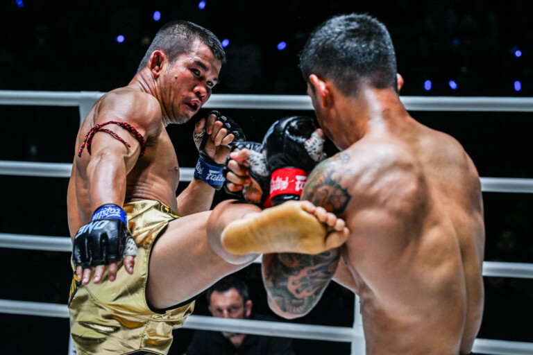 Kongthoranee Sor Sommai Nong O Hamante Leon ONE Fight Night 31 31 scaled
