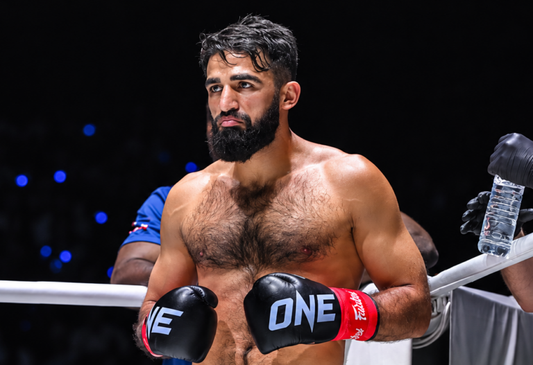 Three-time kickboxing World Champion Marat Grigorian prepares for battle.