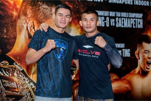 Saemapetch Fairtex vs Nong-O Gaiyanghadao at ONE EDGE OF GREATNESS open workout