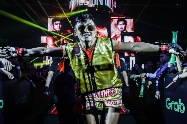 Sangmanee Sathian MuayThai makes his entrance at ONE: MASTERS OF FATE
