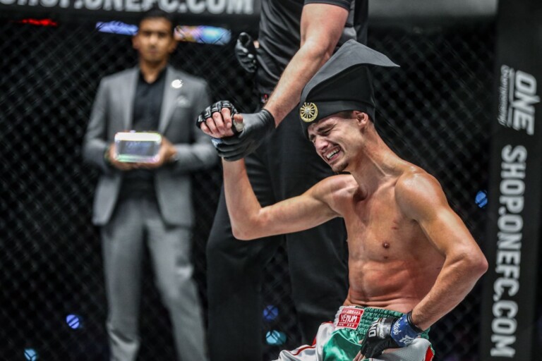 Elias Mahmoudi defeats Lerdsila Phuket Top Team at ONE MARK OF GREATNESS DW 1219 768x512