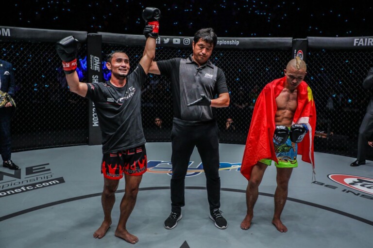Sam A Gaiyanghadao defeats Wang Junguang at ONE MARK OF GREATNESS DC 2304 768x512