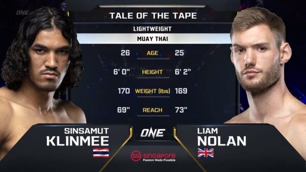 sinsamut klinmee vs liam nolan one championship full fight 600x338