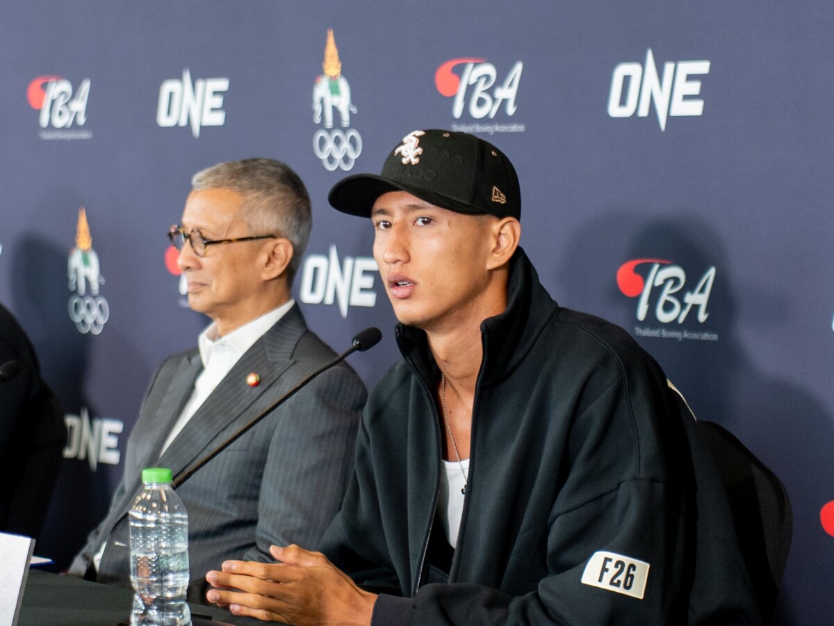 Nabil Anane shares a statement during the press conference.