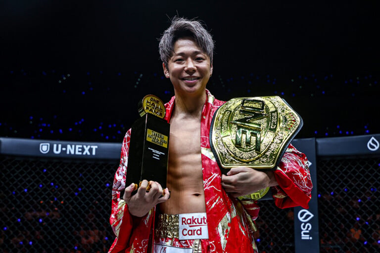 "ทาเครุ" เข้าพิธีจารึกชื่อเข้าสู่หอเกียรติยศ “ONE Hall of Fame”