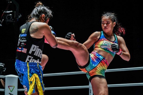 Muay Thai star Wondergirl Fairtex kicks KC Carlos