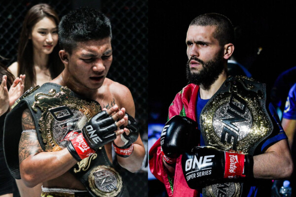 ONE Super Series Flyweight World Champions Rodtang Jitmuangnon and Ilias Ennahachi