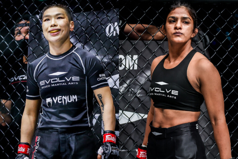 Evolve MMA's Xiong Jing Nan and Ritu Phogat