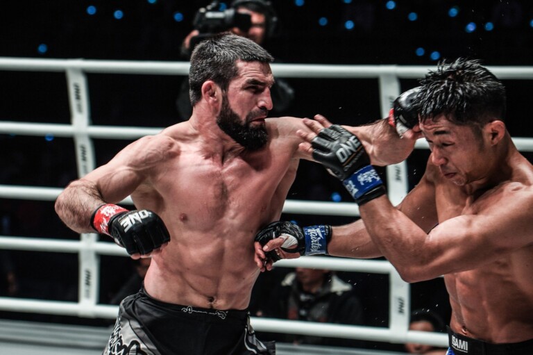 Yusup Saadulaev defeats Daichi Takenaka ONE AGE OF DRAGONS YK 6203 768x511