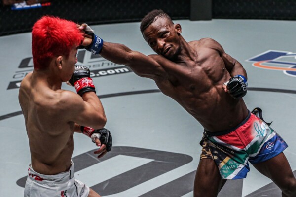 Bokang Masunyane defeats Ryuto Sawada at ONE MARK OF GREATNESS DC 1261 600x400