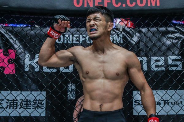 Japanese rising star Yuya Wakamatsu pumps his fist