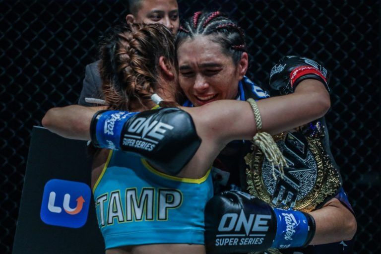 Stamp Fairtex congratulates Janet Todd