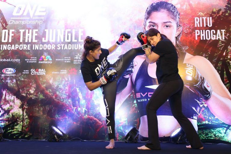Ritu Phogat ONE KING OF THE JUNGLE open workout IMG_6879 768x512