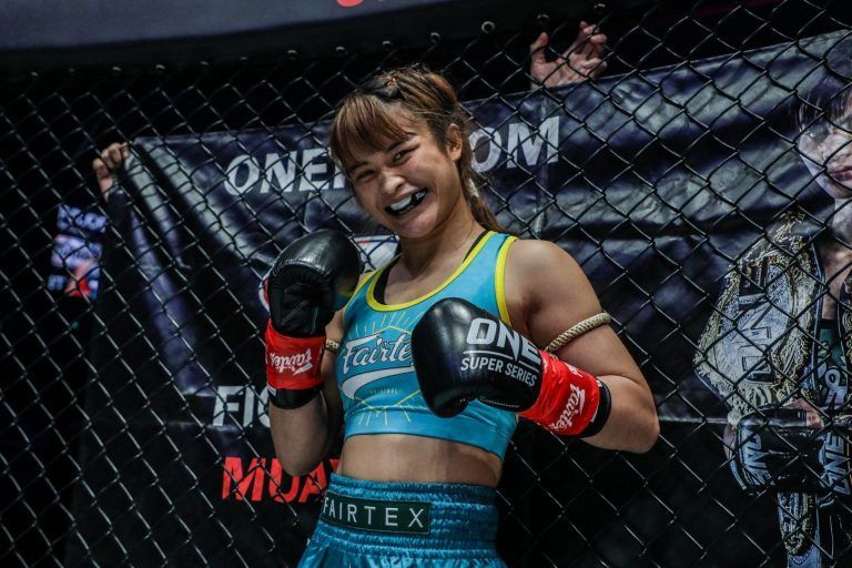 Stamp All Smiles Before Her Match Against Janet Todd