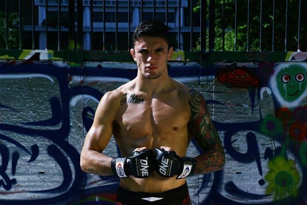 No-Gi BJJ World Champion Bruno Pucci stands outside a skate park