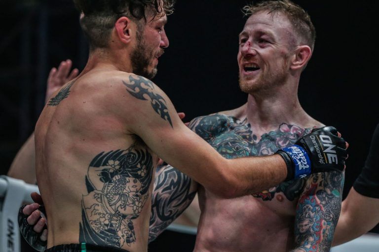 Andy Howson pays respect to the man who defeated him, Josh Tonna