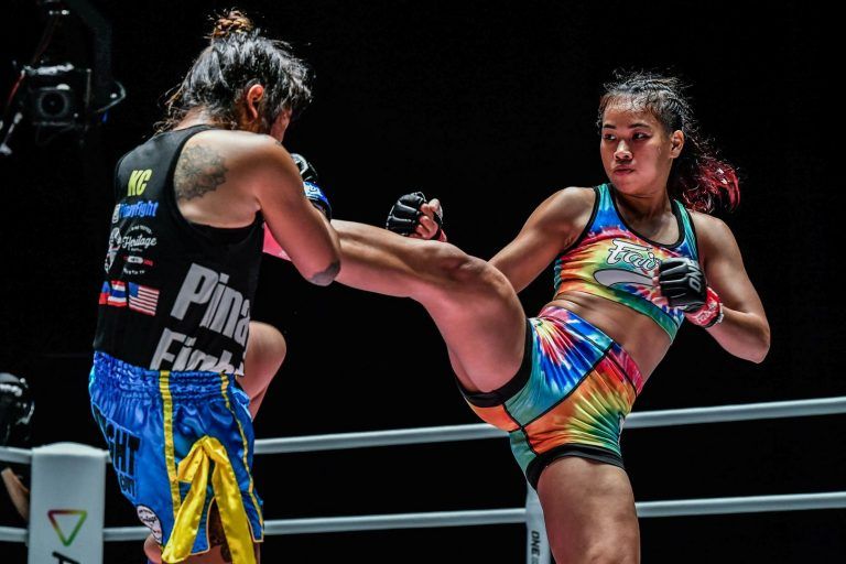 Muay Thai star Wondergirl Fairtex kicks KC Carlos
