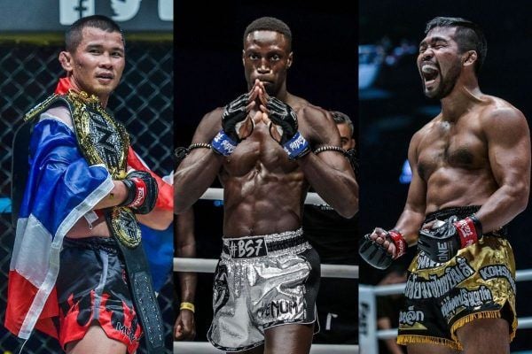 Nong-O, Sacko, and Rodlek in the ONE Bantamweight Muay Thai Division
