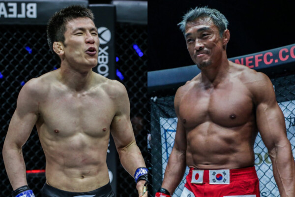 Shinya Aoki confronts Yoshihiro Akiyama