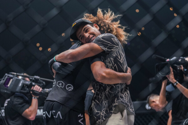 Kade Ruotolo embraces Tye Ruotolo at ONE on Prime Video 3