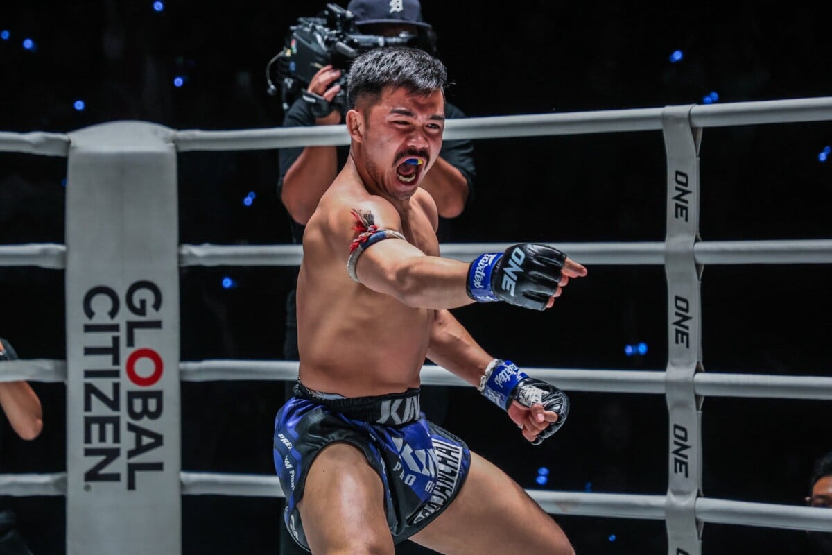 Prajanchai in action during his clash against Joseph Lasiri at ONE Friday Fights 46.