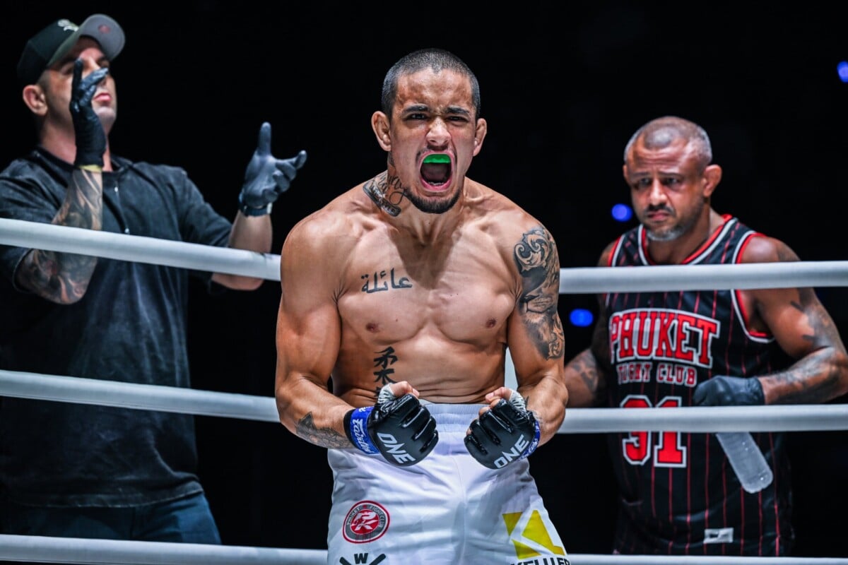Lucas Gabriel hypes himself up for his clash against Zhang Lipeng at ONE Fight Night 31.