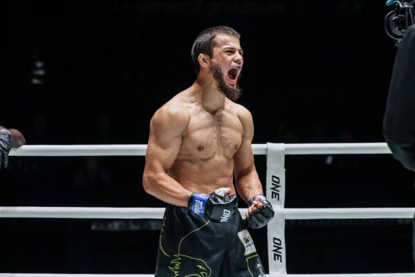 Abdulla Dayakaev hypes himself up before his matchup at ONE Fight Night 39.