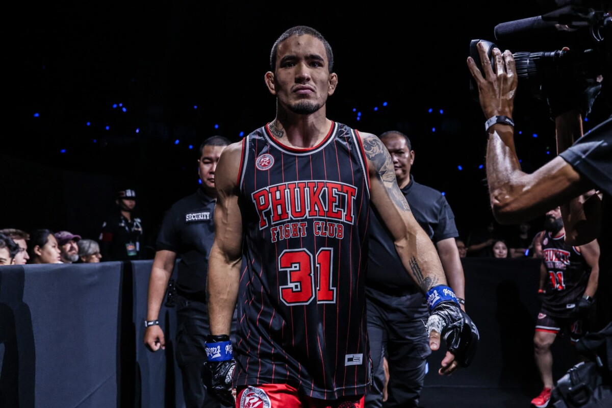 Lucas Gabriel arrives for his clash against Ok Rae Yoon at ONE Fight Night 44.