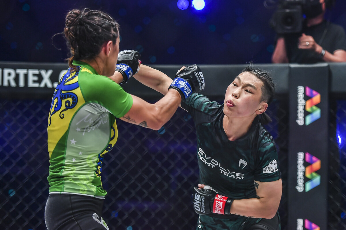 Pictures from the World Title fight between Xiong Jing Nan and Michelle Nicolini at ONE: EMPOWER